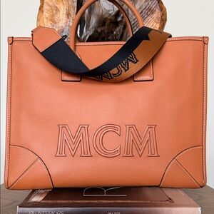 MCM München Tote in Spanish Calf Leather
